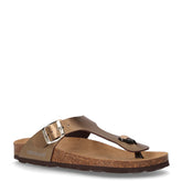 Sara ciabatta infradito in ecopelle bronzo | Boscaini Scarpe