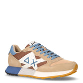 Jaki 2.0 Bicolor sneaker in pelle e tessuto beige volpe - SUN68 UOMO | Boscaini Scarpe