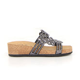 Ciabatta con zeppa nero | Boscaini Scarpe
