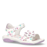 Sandalo in pelle bambina bianco rosa | Boscaini Scarpe