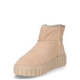 Stivaletto caldo in pelle beige | Boscaini Scarpe