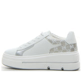 Sneaker con zeppa white silver - SALDI Sneakers Donna | Boscaini Scarpe