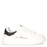 Sneaker in pelle e ecopelle bianco nero | Boscaini Scarpe