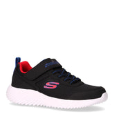 Bounder Techros sneaker in tessuto ed ecopelle bambino nero | Boscaini Scarpe