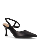 Slingback con tacco in ecopelle nero - TOO LIKE | Boscaini Scarpe
