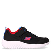 Bounder Techros sneaker in tessuto ed ecopelle bambino nero | Boscaini Scarpe
