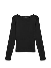 Maglia a costine in tessuto nero | Boscaini Scarpe