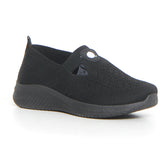 Sneaker slip on nero | Boscaini Scarpe