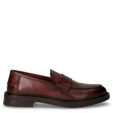 Mocassino in pelle cognac | Boscaini Scarpe