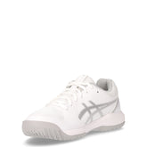 Gel-Dedicate 8 scarpa da tennis in ecopelle bianco argento | Boscaini Scarpe