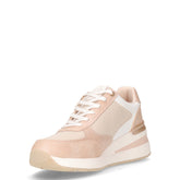 Sneaker in ecopelle con zeppa nude | Boscaini Scarpe