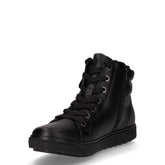 Sneaker in ecopelle con zip nero | Boscaini Scarpe