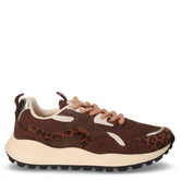 Sneaker in tessuto ed ecopelle caffè | Boscaini Scarpe