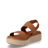 Safari Dawn sandalo in pelle con zeppa sella | Boscaini Scarpe