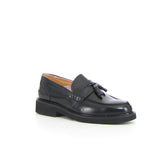 Mocassino con nappine nero | Boscaini Scarpe