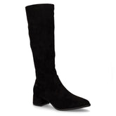 Stivale sotto al ginocchio in tessuto nero | Boscaini Scarpe