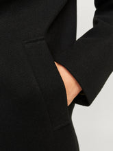 Cappotto classico in tessuto nero | Boscaini Scarpe