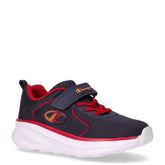 Hro sneaker in tessuto ed ecopelle bambino blu navy rosso arancio | Boscaini Scarpe