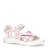 Sandalo in ecopelle bambina bianco rosa | Boscaini Scarpe