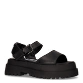 Sandalo con platform nero | Boscaini Scarpe