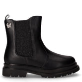 Stivaletto in ecopelle con zip bambina nero | Boscaini Scarpe
