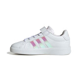 Grand Court 3.0 sneaker in ecopelle bambina bianco iridescente | Boscaini Scarpe