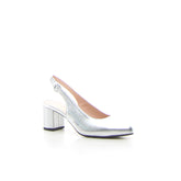 Décolleté slingback argento | Boscaini Scarpe