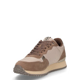 Sneaker in ecopelle e tessuto marrone | Boscaini Scarpe