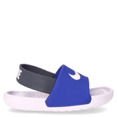 Kawa Slide iabatta in gomma bambino blu bianco | Boscaini Scarpe