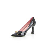 Décolleté a punta nero vernice | Boscaini Scarpe