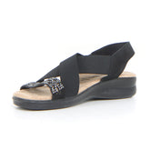 Sandalo comfort nero | Boscaini Scarpe