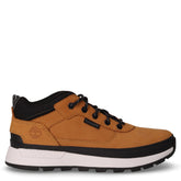 Field Trekker polacchino in pelle e tessuto bambino grano nero | Boscaini Scarpe