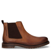 Stivaletto beatles in pelle cognac | Boscaini Scarpe