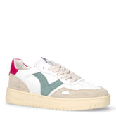 Sneaker in pelle ed ecopelle bianco fucsia | Boscaini Scarpe