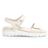 Sandalo con strappi cream perlato | Boscaini Scarpe