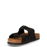 Ciabatta in pelle nero | Boscaini Scarpe