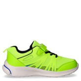 Sneaker in tessuto ed ecopelle bambino verde acido fluo | Boscaini Scarpe