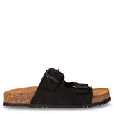 Ciabatta in pelle nero | Boscaini Scarpe