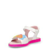 Joyfoot sandalo in ecopelle bambina bianco multicolor | Boscaini Scarpe