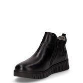 Stivaletto in pelle con zip nero | Boscaini Scarpe