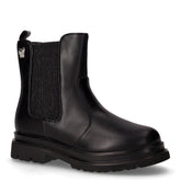 Stivaletto in ecopelle con zip bambina nero | Boscaini Scarpe
