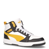 Rebound v6 sneaker in ecopelle bianco oro nero | Boscaini Scarpe