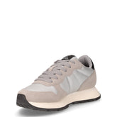 Ally Bright Nylon sneaker in pelle e tessuto argento grigio | Boscaini Scarpe