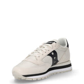 Jazz triple sneaker in pelle e tessuto beige e nero | Boscaini Scarpe