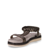 Sandalo in ecopelle laminata canna di fucile | Boscaini Scarpe