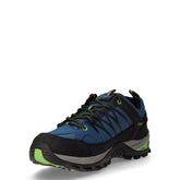 Rigel Low scarpa da trekking in pelle e tessuto blu maiolica cactus | Boscaini Scarpe