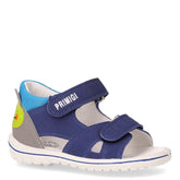 Sandalo in ecopelle bambino bluette grigio | Boscaini Scarpe