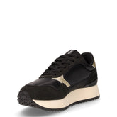 Sneaker in ecopelle e tessuto nero | Boscaini Scarpe