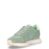 Ally Solid sneaker in pelle e tessuto verde | Boscaini Scarpe