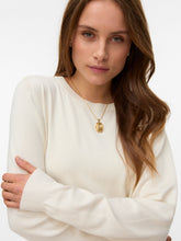 Maglia girocollo in maglia panna | Boscaini Scarpe